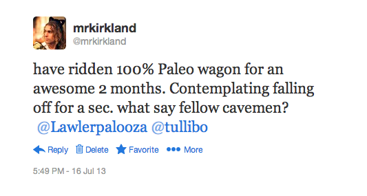 paleo question on twitter